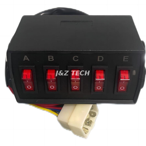 5 buttons switch box with A B C D E selection with connector 