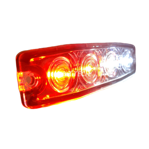 4 LEDs Thin Dual Color Durable Flashing Led Police Strobe Lights