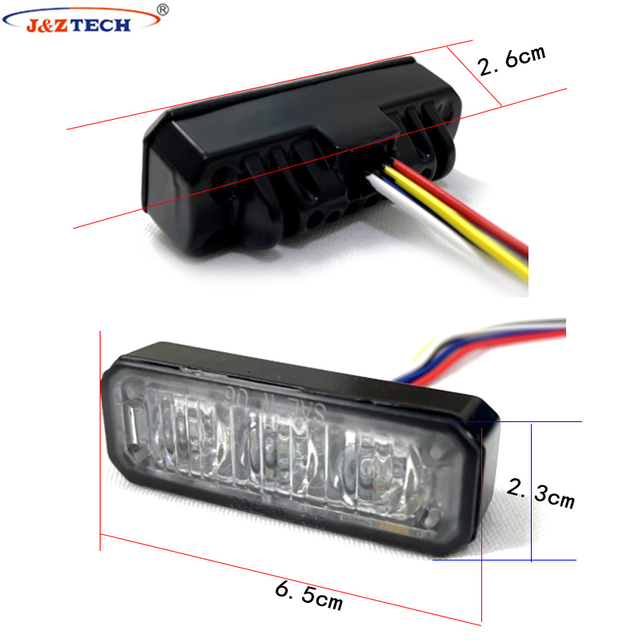 Super 3 Watt Led Motorcycle Waterproof LED Strobe Light