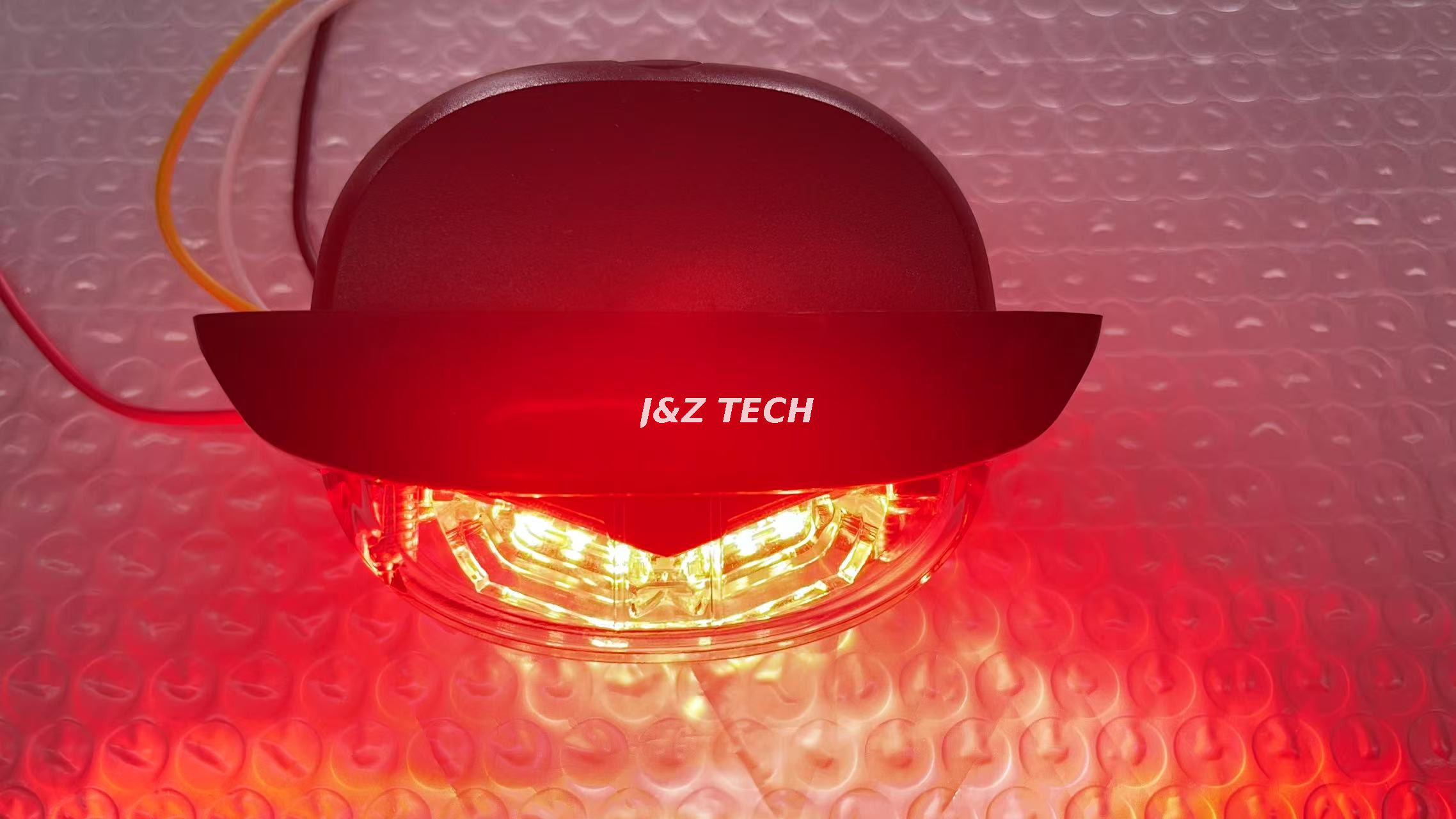 Wide angle lighthead with Half Red/half Blue DC12-24V