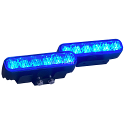 ION BLUE LED Strobe Light New Design Waterproof Vehicle Grille Motorcycle Warning Car Light Accessory