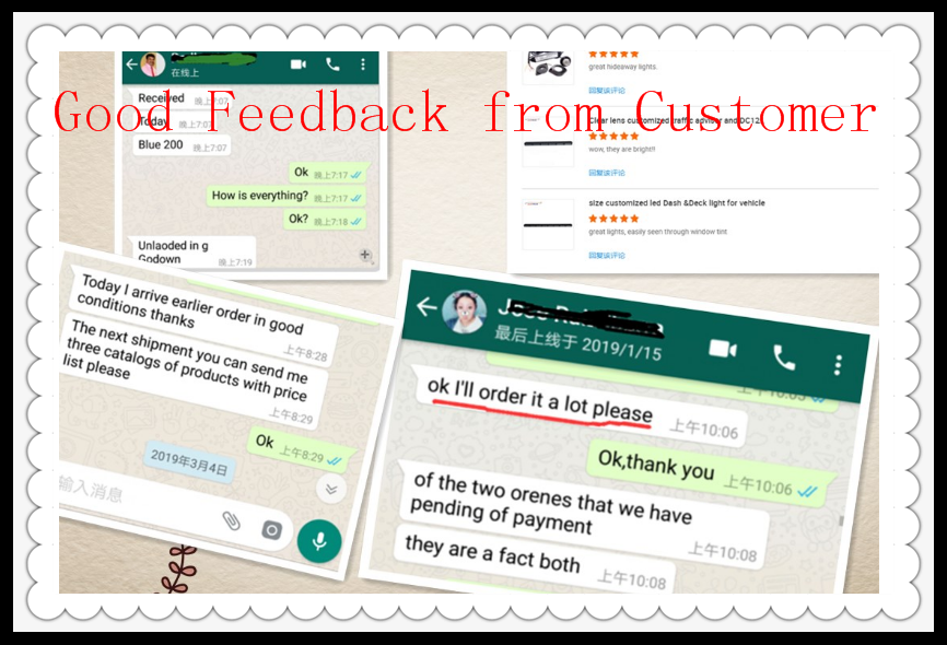 customer reviews of Wenzhou Jinzheng led lightbars