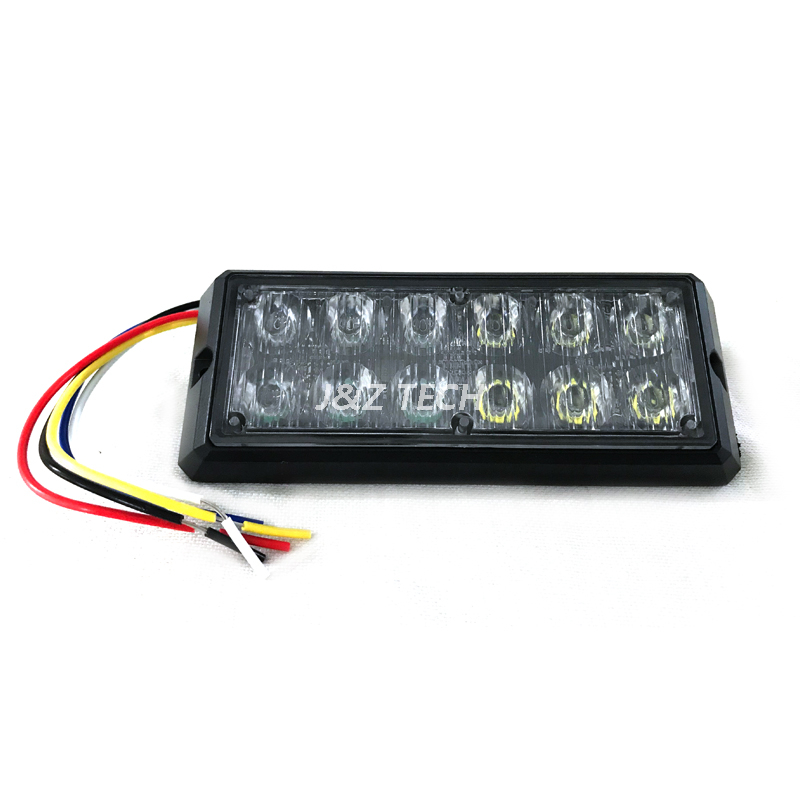Two rows LED warning strobe police car light emergency lights for vehicles