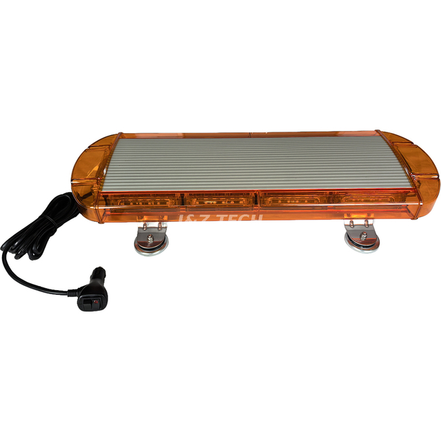 28inch Amber Linear6 Pilllow Strobe Lens Magnet Lightbar with Cigarette Plug 