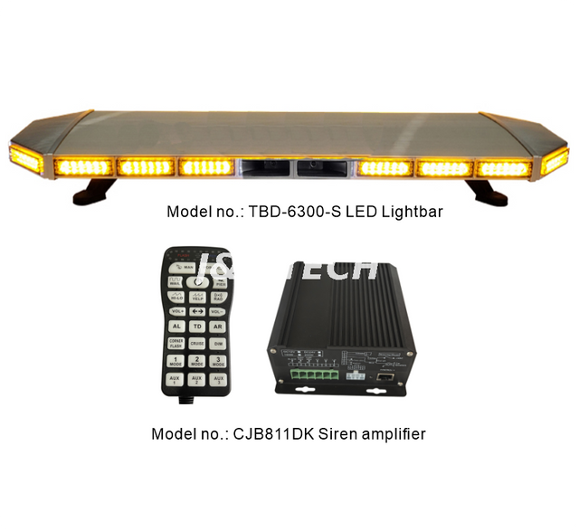 47inch new Led Transparent88 LED GEN 4 full size Lightbar with integrated siren speaker 