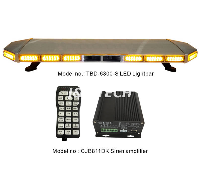 47inch new Led Transparent88 LED GEN 4 full size Lightbar with integrated siren speaker 