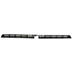Tricolor visor light bar with 10 Linear modules DC12V Red Blue White