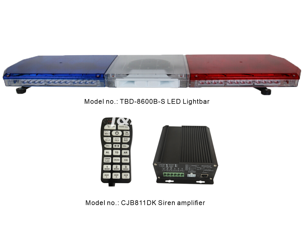 47inch new Led Transparent88 LED GEN 4 full size Lightbar with integrated siren speaker 