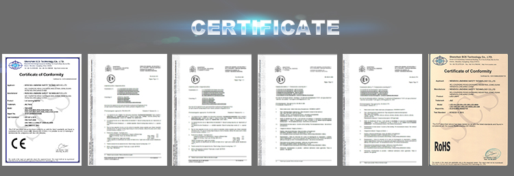JZ TECH has ISO9001, ECE R65, R10, CE,ROHS Certificate
