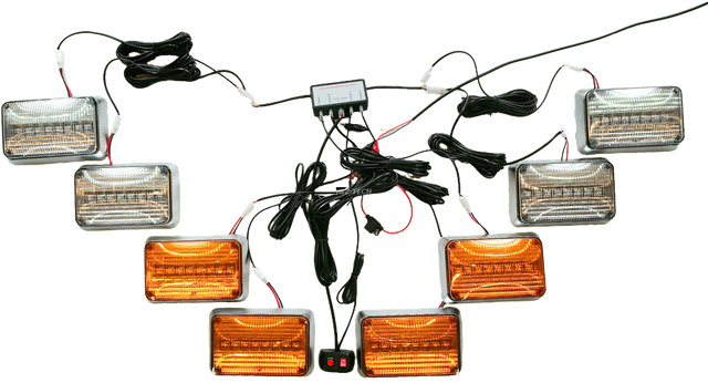 Ambulance vehicle light kits (One for eight kits）