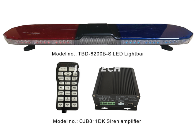 47inch new Led Transparent88 LED GEN 4 full size Lightbar with integrated siren speaker 