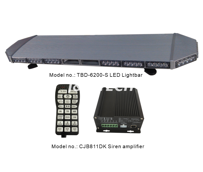 47inch new Led Transparent88 LED GEN 4 full size Lightbar with integrated siren speaker 