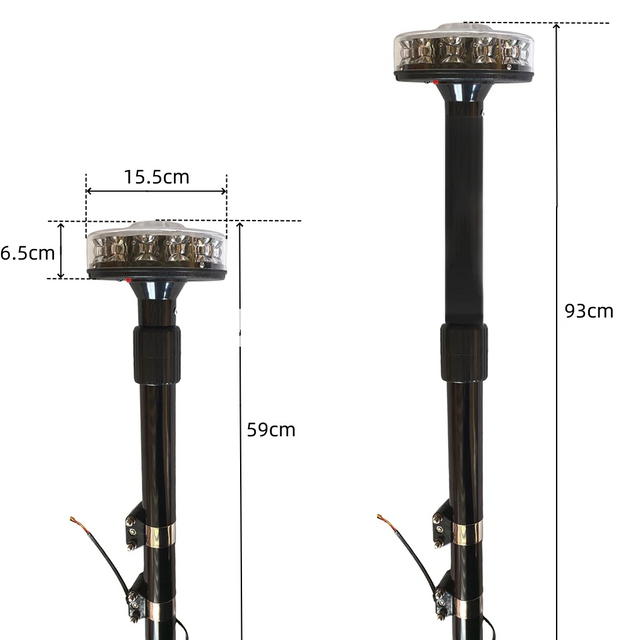 Motorcycle Rear Pole Warning Light