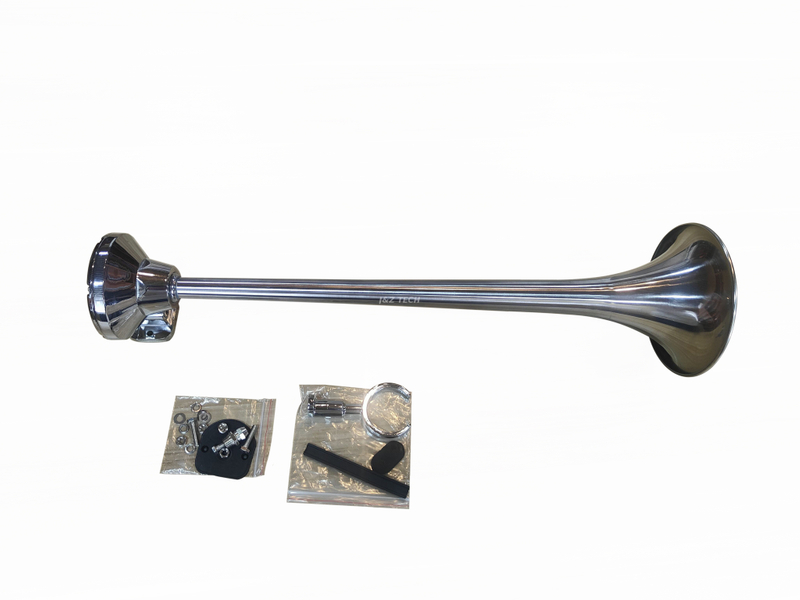 580mm big truck Stainless Steel Air Horn with Zinc Seat