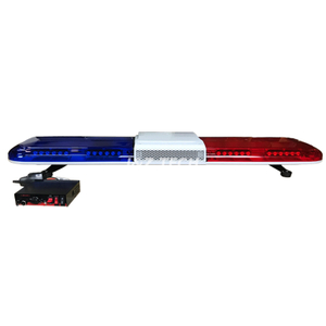 Red and blue Led Lightbar with 100W Siren And Speaker Ambulance Police Strobe Warning Light