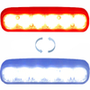 Dual color High Intensity 3 Watt K6 LED Strobe Light New Design Waterproof Vehicle Grille Motorcycle Warning Car Light Accessory