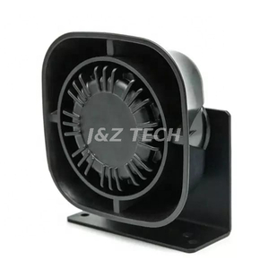 100W New Type Horn Black Plastic Cone Car Speaker with Metal Housing