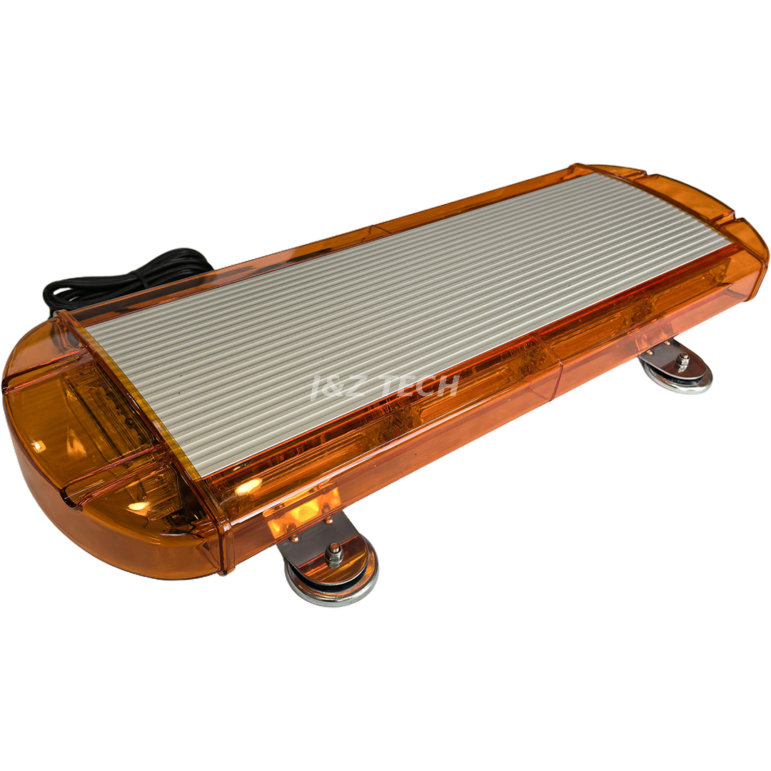 28inch Amber Linear6 Pilllow Strobe Lens Magnet Lightbar with Cigarette Plug 