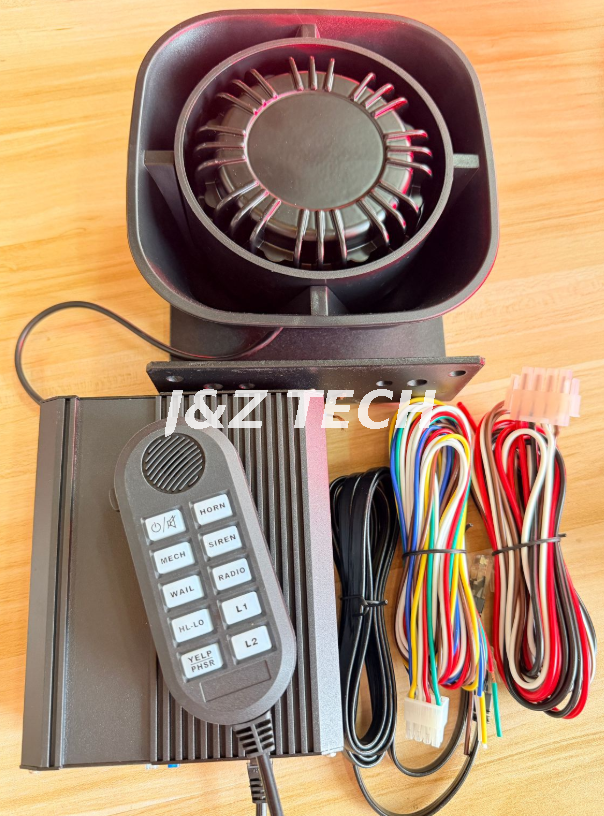 100W 12V Multi-Tone Emergency Vehicle Siren System with Handheld Microphone & Speaker