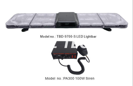 ECE R65 Certified Emergency LightBar with speaker and siren 