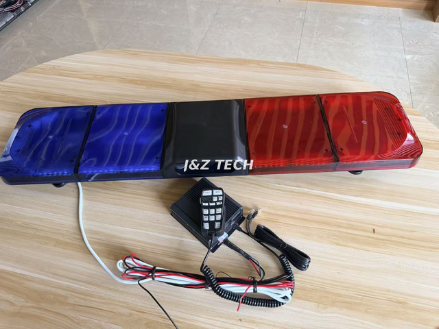Factory Intelligent Integrated Emergency Vehicle Warning System 47 Inch Long Row LED Light Bar with Built-in Speaker & Car Siren