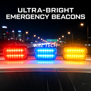 M6 6*4 Surface Mount Lighthead Vehicle Warning Lights (Solid color or dual color ) 
