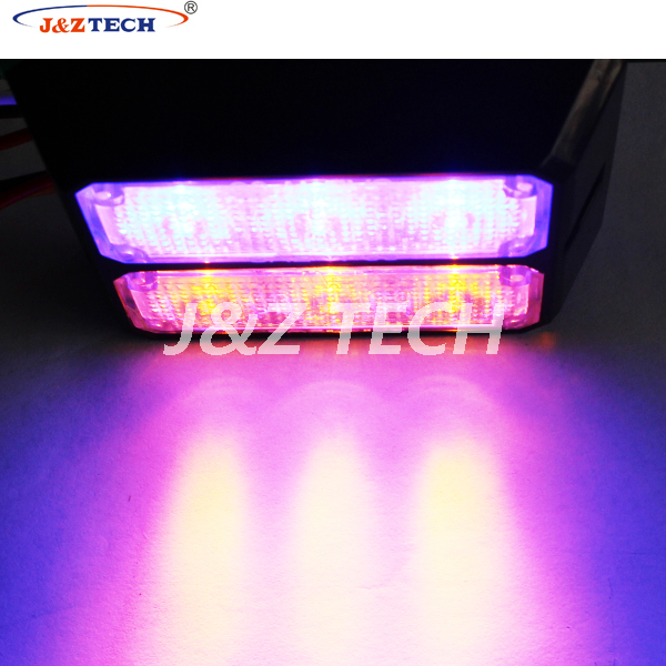 Double Row 6 Led Red Blue Police Ambulance Waterproof Led Strobe Light